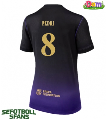 Barcelona Pedri Gonzalez #8 Bortatröja Kvinnor 2026-27 Kortärmad